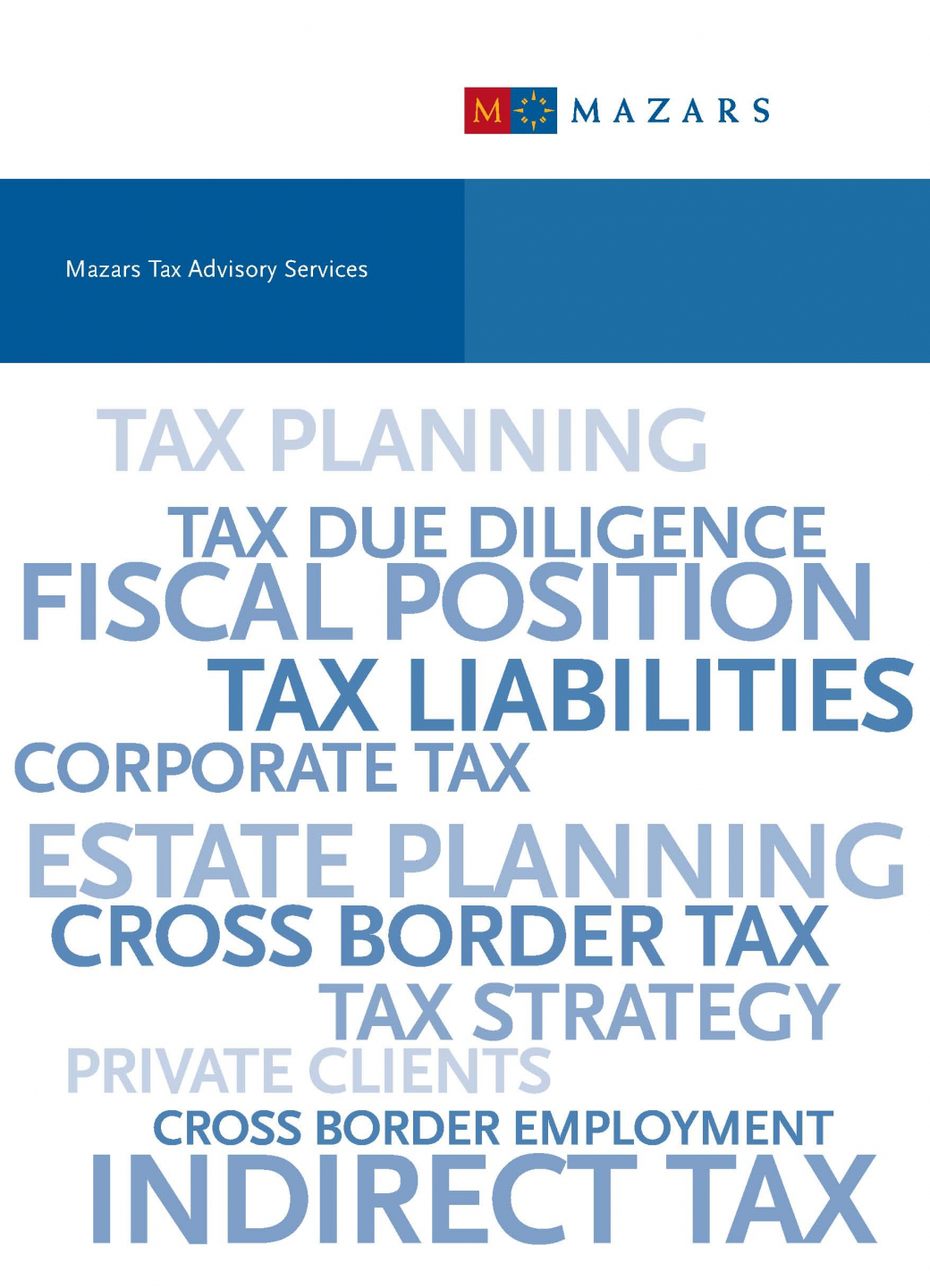 Mazars Tax Advisory Services cover